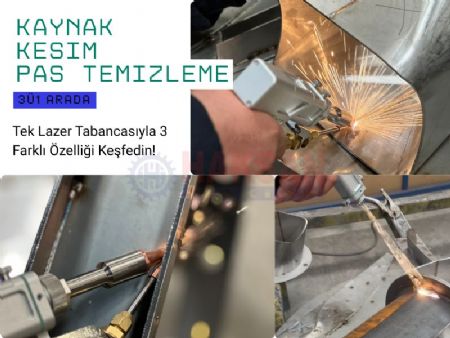 HW Serisi 1.5 - 2 - 3 kW Rezenat�r G�c�nde Otomatik Tel Beslemeli Su So�utmal� Fiber Lazer Kaynak Makinas�