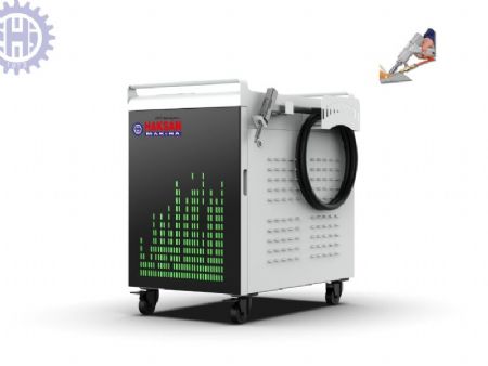 HW Serisi 1.5 - 2 - 3 kW Rezenat�r G�c�nde Otomatik Tel Beslemeli Su So�utmal� Fiber Lazer Kaynak Makinas�